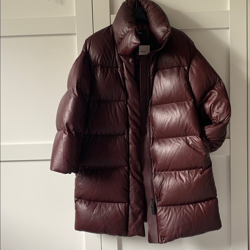 🔥🔥🔥 MACKAGE Quilted Leather coat 'Saya' burgundy - Picture 10 of 14
